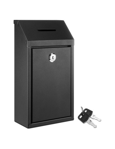 Caja de Donación de Metal Yaocom con Cerradura 26x14.5cm