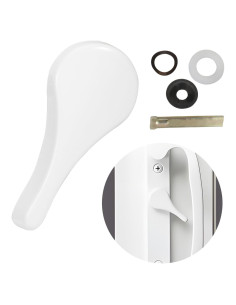 Pestillo deslizante Tobkuxk de metal blanco 3.49 cm