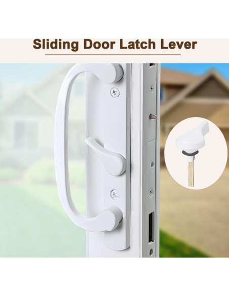 Pestillo deslizante Tobkuxk de metal blanco 3.49 cm