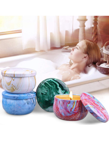 Cesta de Regalo para Mujeres KIYTARBOO con Velas y Loción