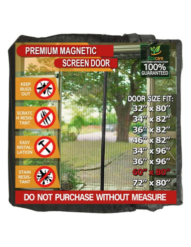 Cortina Magnética TheFitLife - Malla Resistente 60x80 cm