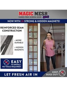 Magic Mesh Elite | Pantalla Magnética para Puerta 83x39cm 2