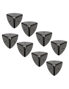 Protectores de Esquinas de Hierro T Tulead 39mm Plata Espejo 8PCS