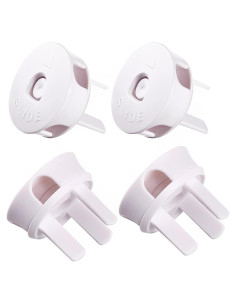 4 Pcs Cubiertas y Organizadores de Enchufes a Prueba de Niños