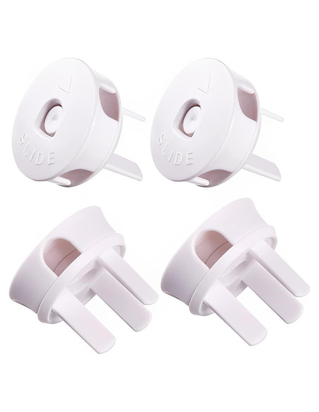 4 Pcs Cubiertas y Organizadores de Enchufes a Prueba de Niños