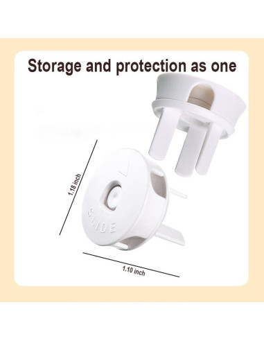 4 Pcs Cubiertas y Organizadores de Enchufes a Prueba de Niños