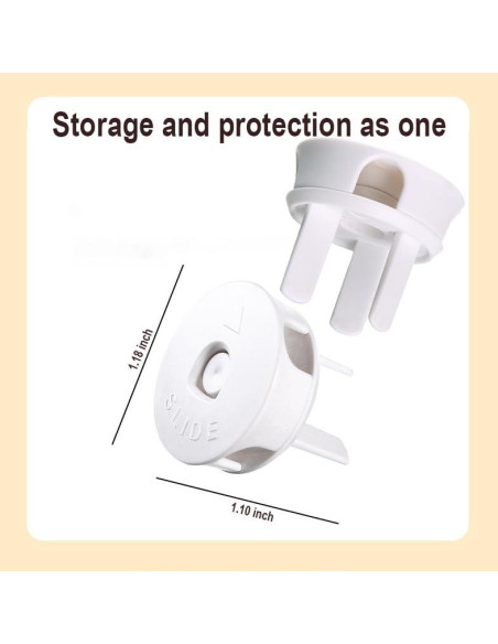 4 Pcs Cubiertas y Organizadores de Enchufes a Prueba de Niños