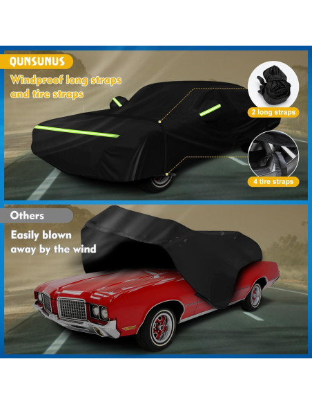 Funda de Coche Impermeable QUNSUNUS para Oldsmobile Cutlass 66-88