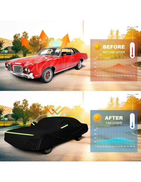 Funda de Coche Impermeable QUNSUNUS para Oldsmobile Cutlass 66-88