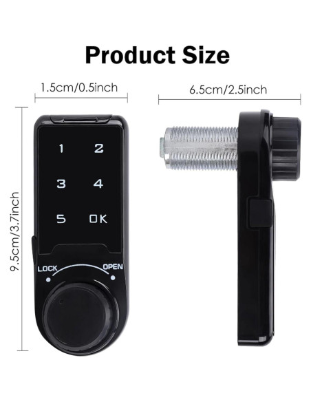 Cerradura Electrónica VDHU con Teclado Táctil para Gabinete