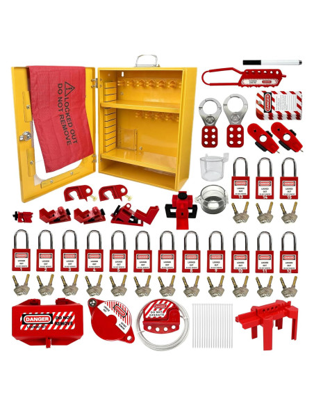 Kit de Bloqueo y Etiquetado BULANGDI 138 Piezas Seguridad Eléctrica