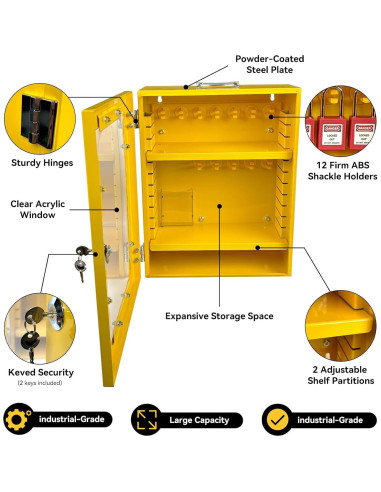 Kit de Bloqueo y Etiquetado BULANGDI 138 Piezas Seguridad Eléctrica