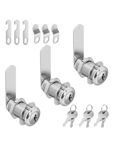 Cerradura de Cajón Pertinel 1-3/8" con Llave Igualada 3Pcs