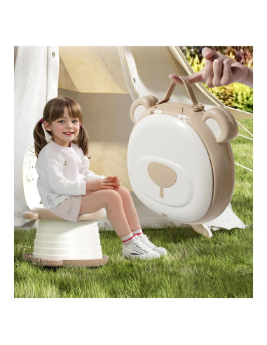 Asiento de Inodoro Plegable para Niños AKIMRABY - Portátil y Ligero