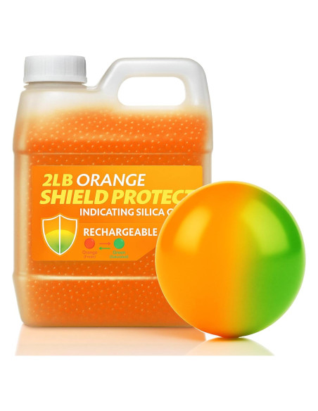 Perlas de Gel de Sílice 2 LB - Deshidratantes Reutilizables 3-5mm