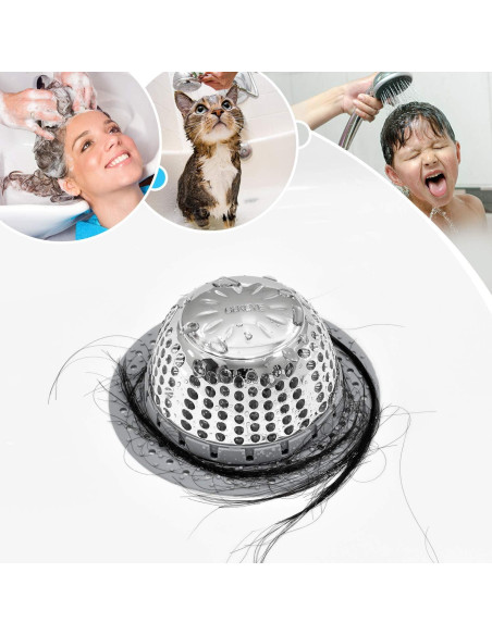 Protector de Drenaje LEKEYE 7070 Acero Inoxidable Gris