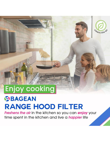 Filtro de Campana Bagean LL62F 2-Pk Carbón Graso 28.6x21.6 cm