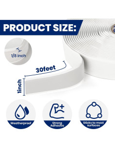 Cinta Selladora de Butilo ADHES 1" x 9.14m para Reparaciones 2