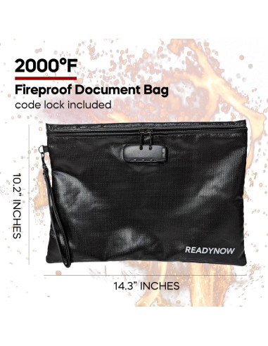 Bolsa de Documentos a Prueba de Fuego Ready Now A4 36.3x25.9cm