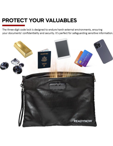 Bolsa de Documentos a Prueba de Fuego Ready Now A4 36.3x25.9cm