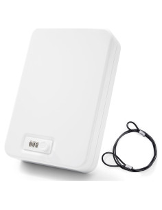 Caja Fuerte Portátil Sgorlds para Pistolas 23.9x16.8x4.6cm Blanca
