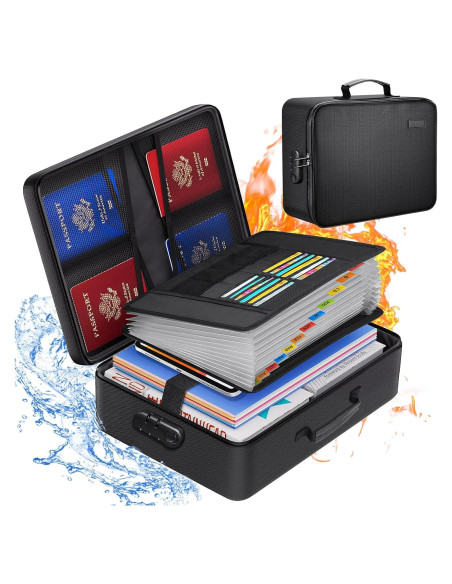 Organizador de Archivos Acordeón Ignífugo Almacenamiento Divertido A4