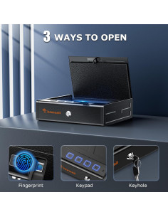 Caja Fuerte Biométrica Bonsaii para Pistolas - Acceso Rápido 2