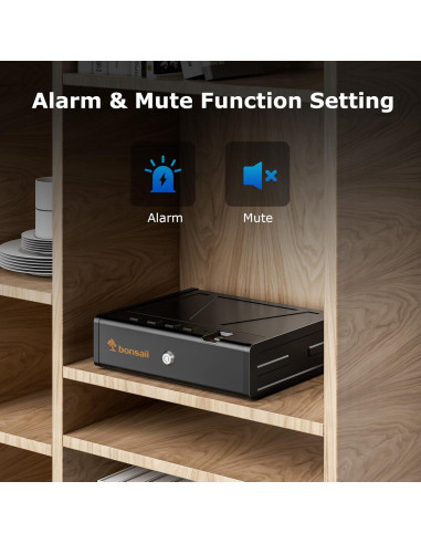 Caja Fuerte Biométrica Bonsaii para Pistolas - Acceso Rápido