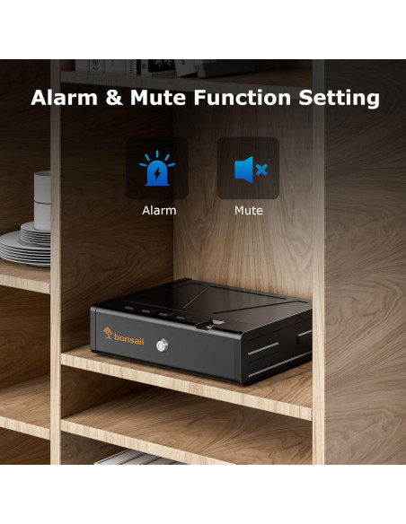 Caja Fuerte Biométrica Bonsaii para Pistolas - Acceso Rápido