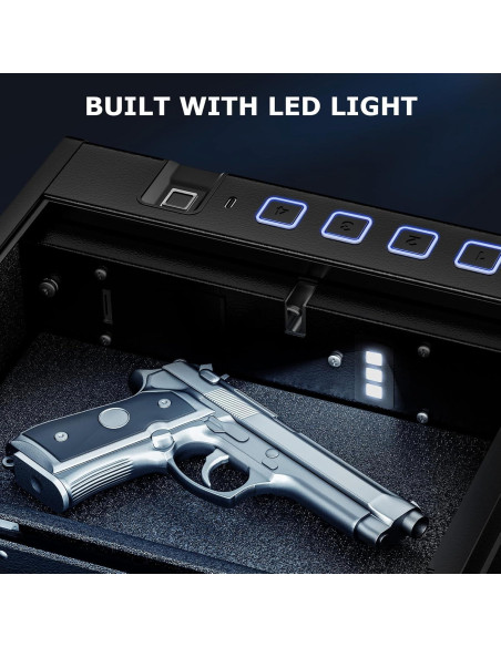 Caja Fuerte Biométrica Bonsaii para Pistolas - Acceso Rápido