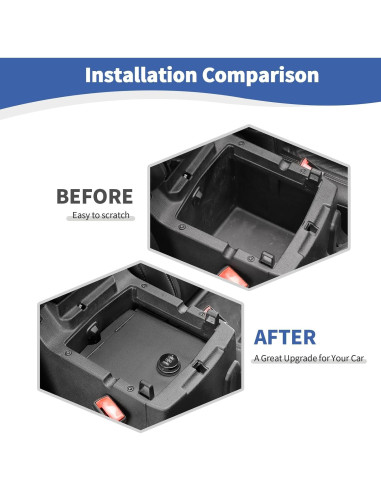 Caja de Seguridad Organizador de Consola Central RT-TCZ para Jeep Wrangler JL/JLU 2018-2025