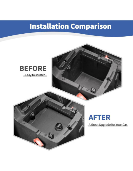 Caja de Seguridad Organizador de Consola Central RT-TCZ para Jeep Wrangler JL/JLU 2018-2025
