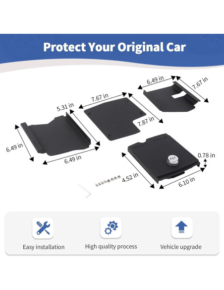 Caja de Seguridad Organizador de Consola Central RT-TCZ para Jeep Wrangler JL/JLU 2018-2025