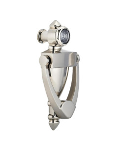 Tirador de Puerta con Visor HOMOTEK 180 Grados Níquel Satinado