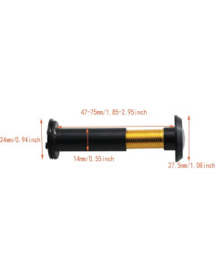 Visor de Puerta DGZZI 220 Grados Cobre Puro HD 47-75mm 2