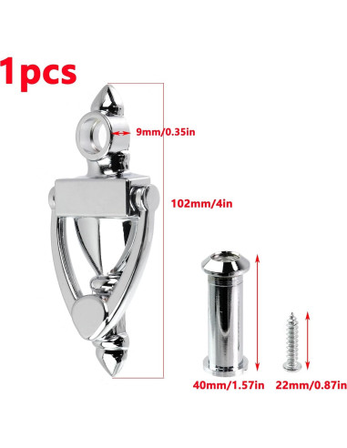 Agujero de puerta y mirador Antrader 160 níquel satinado