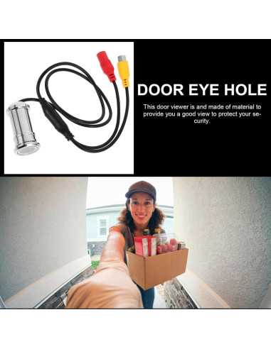 Cámara de Video Ojo de Puerta Genérico 1080p Metal 60x2.2cm