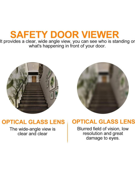 Cámara de Video Ojo de Puerta Genérico 1080p Metal 60x2.2cm