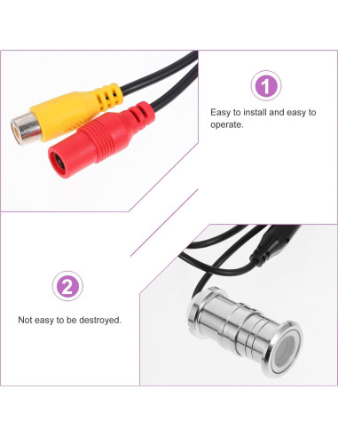 Cámara de Video Ojo de Puerta Genérico 1080p Metal 60x2.2cm