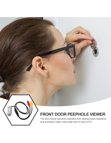 Cámara de Video Ojo de Puerta Genérico 1080p Metal 60x2.2cm