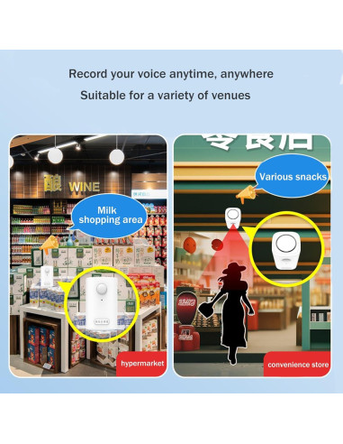 Reproductor de sonido activado por movimiento XYszpcgs 30s