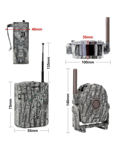Kit de Alarma Inalámbrica Bestguarder SY007Plus 300m 5 Detectores
