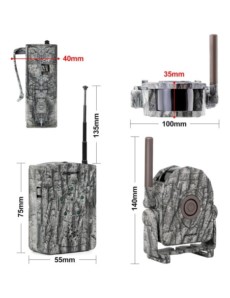 Kit de Alarma Inalámbrica Bestguarder SY007Plus 300m 5 Detectores