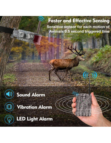 Kit de Alarma Inalámbrica Bestguarder SY007Plus 300m 5 Detectores