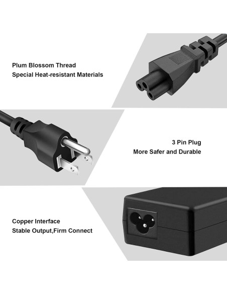 Cargador de Laptop 65W HP EliteBook ProBook Adaptador