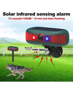 Alarma Solar Infrarroja WONFAST con Luz Estroboscópica 129dB 2