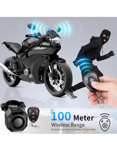 Alarma Antirrobo WSDCAM para Bicicleta Recargable USB 110dB