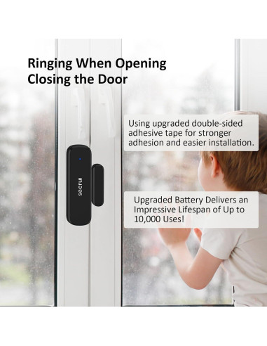 Timbre Inalámbrico SECRUI con Sensor y Receptor - 152.4m