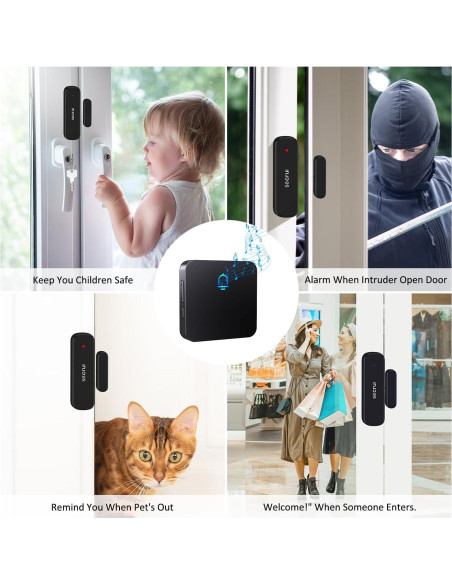 Timbre Inalámbrico SECRUI con Sensor y Receptor - 152.4m