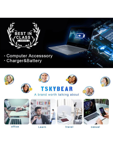 Cargador de Laptop 65W HP EliteBook ProBook Adaptador